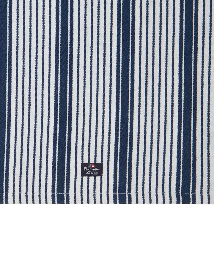 Striped org cotton keittiöpyyhe 50x70 cm - Navy - Lexington