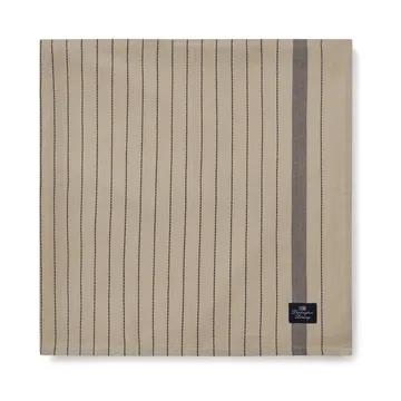 Striped Organic Cotton -pöytäliina 150 x 350 cm - Beige-dark grey - Lexington