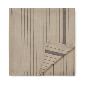 Striped Organic Cotton -pöytäliina 150x250 cm - Beige-dark gray - Lexington