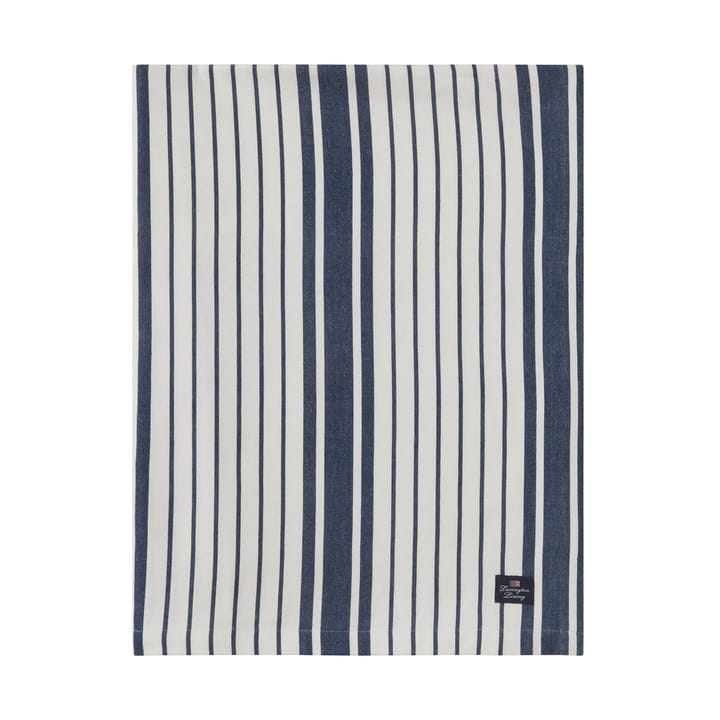Striped Organic Cotton -pöytäliina 150x250 cm - Navy - Lexington