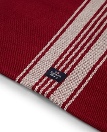 Striped Organic Cotton Rib -pöytätabletti 40 x 50 cm - Red-white - Lexington