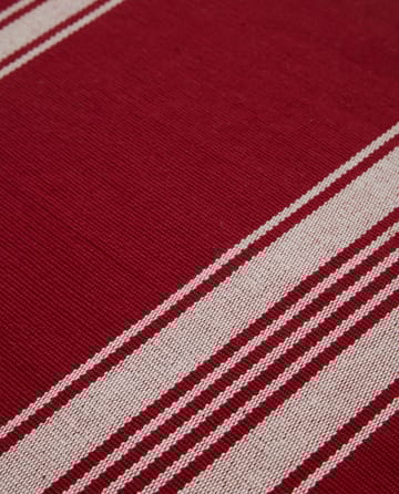 Striped Organic Cotton Rib -pöytätabletti 40 x 50 cm - Red-white - Lexington