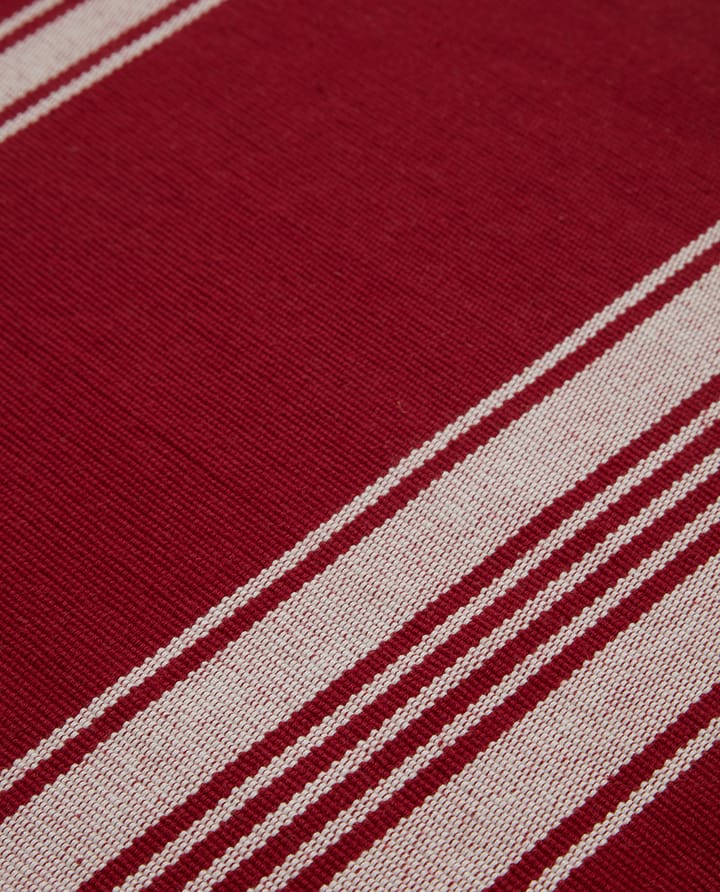 Striped Organic Cotton Rib -pöytätabletti 40 x 50 cm, Red-white Lexington