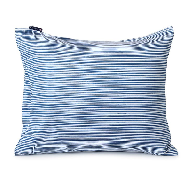 Striped Organic Cotton Sateen -tyynyliina 50 x 60 cm - Blue-white - Lexington