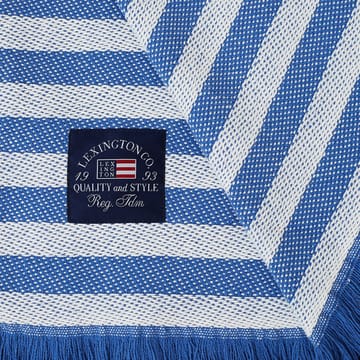 Striped Recycled Cotton -huopa 130 x 170 cm - Blue-white - Lexington