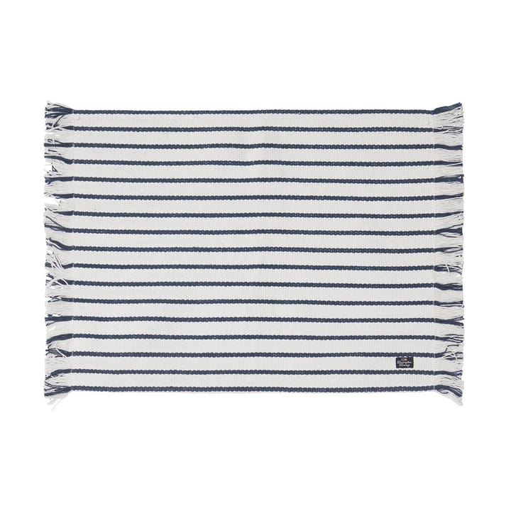 Striped Recycled Cotton pöytätabletti 40x50 cm, Navy Lexington