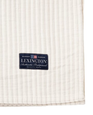 Striped Reversable Oraginc Cotton päiväpeite 260x240 cm - Off white - Lexington