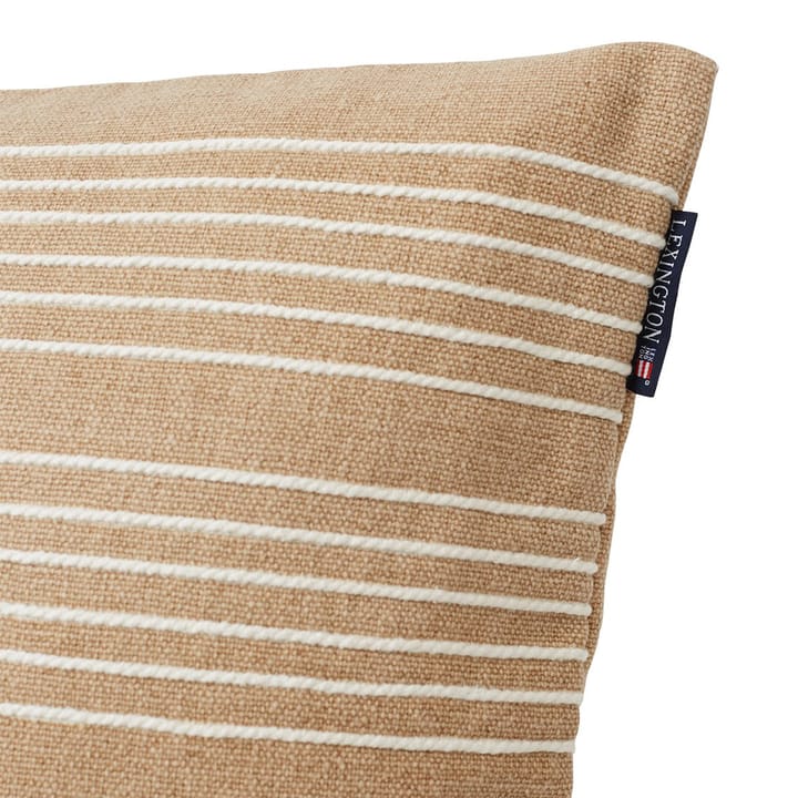 Structure Stripes Canvas -tyynynpäällinen 50 x 50 cm - Beige-white - Lexington