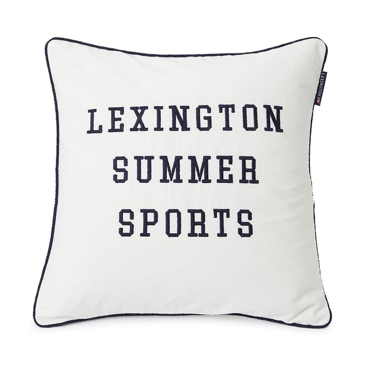 Summer Sports Twill -tyynynpäällinen 50 x 50 cm - White-dark blue - Lexington