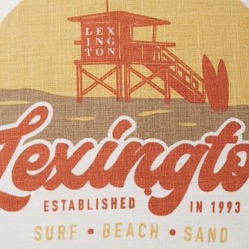 Surf Beach Logo Canvas -tyynynpäällinen 50 x 50 cm - White-peach melon - Lexington