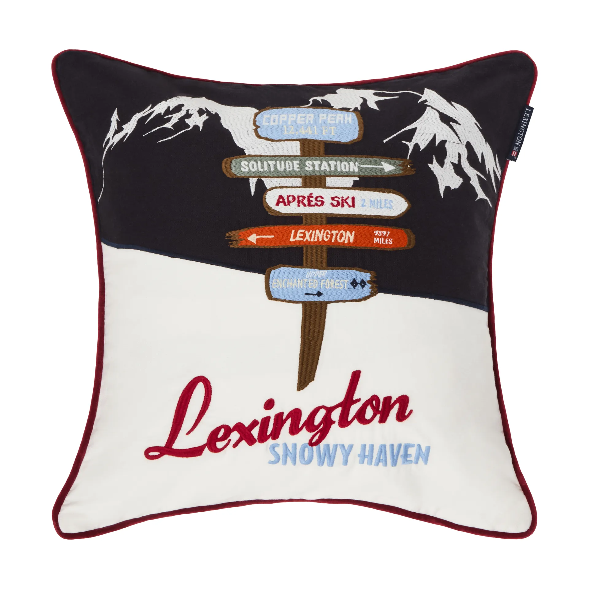 The Sign tyynynpäällinen, Navy-white-multi, 50x50 cm Lexington