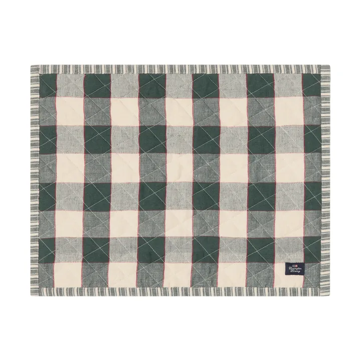 Tikatttu kaksipuolinen pöytätabletti - Green–Light beige–red, 35x45 cm - Lexington