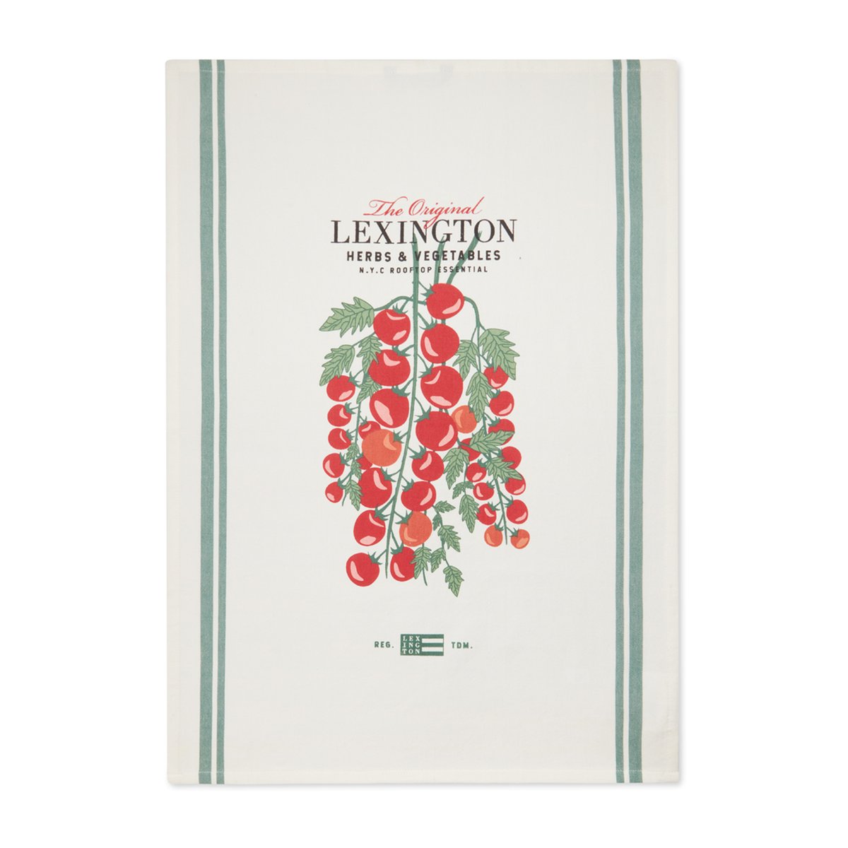 Lexington Tomato keittiöpyyhe 50 x 70 cm Valkoinen-punainen