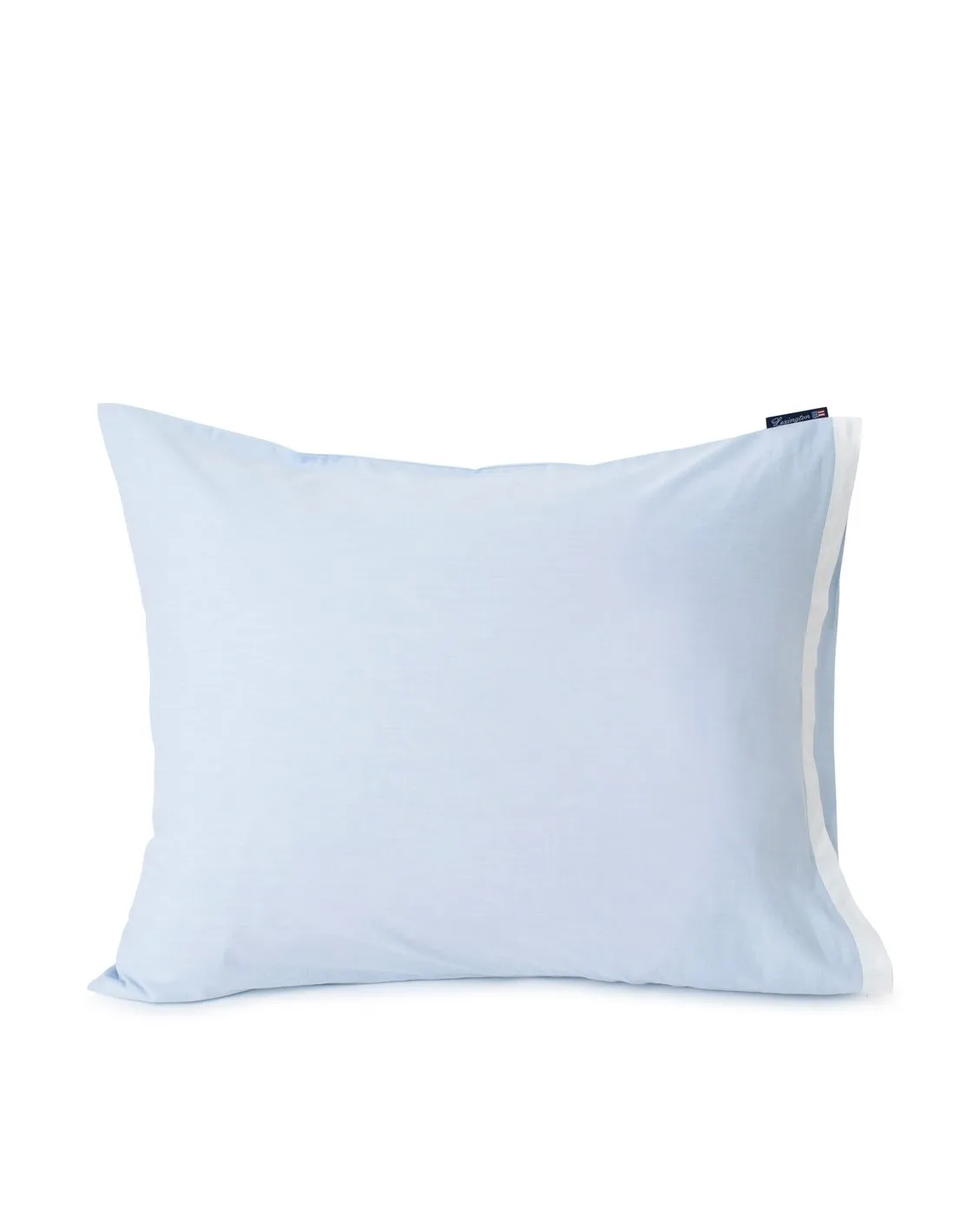 Tyynyliina Contrast puuvillaa Chambray 65x65 cm, Sininen-valkoinen Lexington
