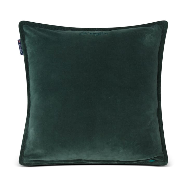 Velvet tyynynpäällinen reunalla 50 x 50 cm - Green - Lexington
