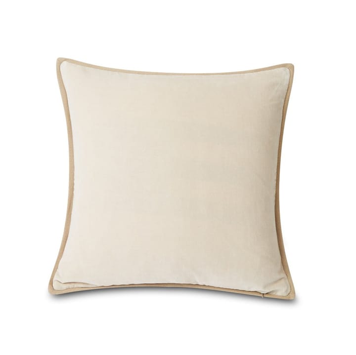 Velvet tyynynpäällinen reunalla 50 x 50 cm - Off white - Lexington