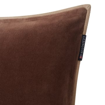 Velvet tyynynpäällinen reunalla 50 x 50 cm - Ruskea - Lexington
