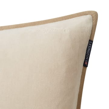 Velvet tyynynpäällinen reunuksella 50x50 cm - Off white - Lexington