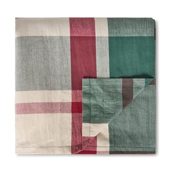 Vihreä punaruudullinen pellava/puuvillapöytäliina - 150 x 250 cm - Lexington