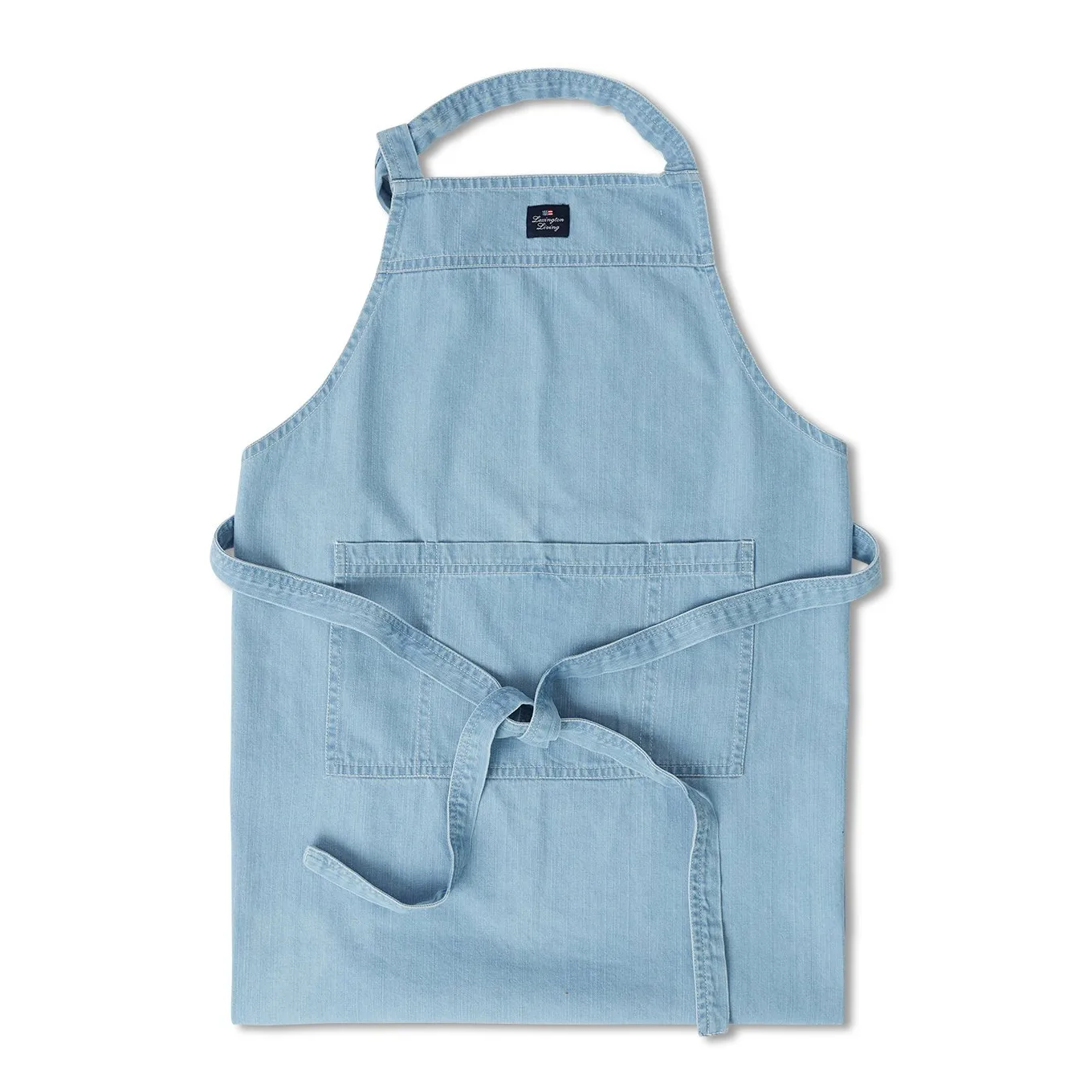Washed denim -esiliina 80 x 105 cm, Light blue Denim Lexington