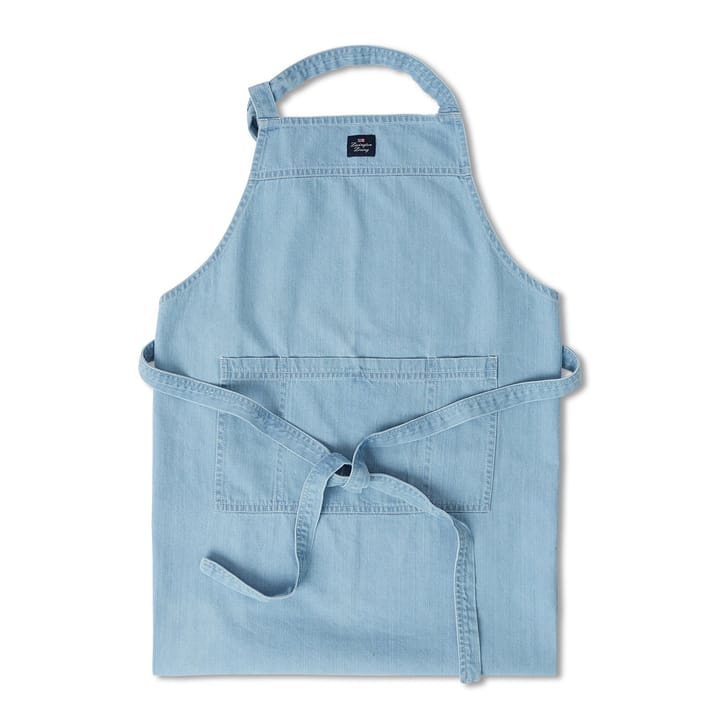 Washed denim -esiliina 80 x 105 cm - Light blue Denim - Lexington