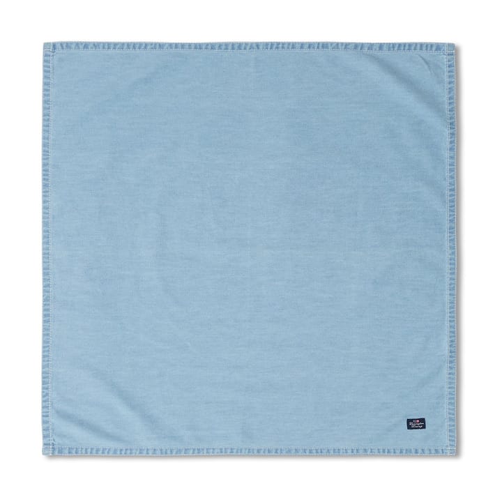 Washed Denim -kangasservetti 50 x 50 cm - Light blue denim - Lexington