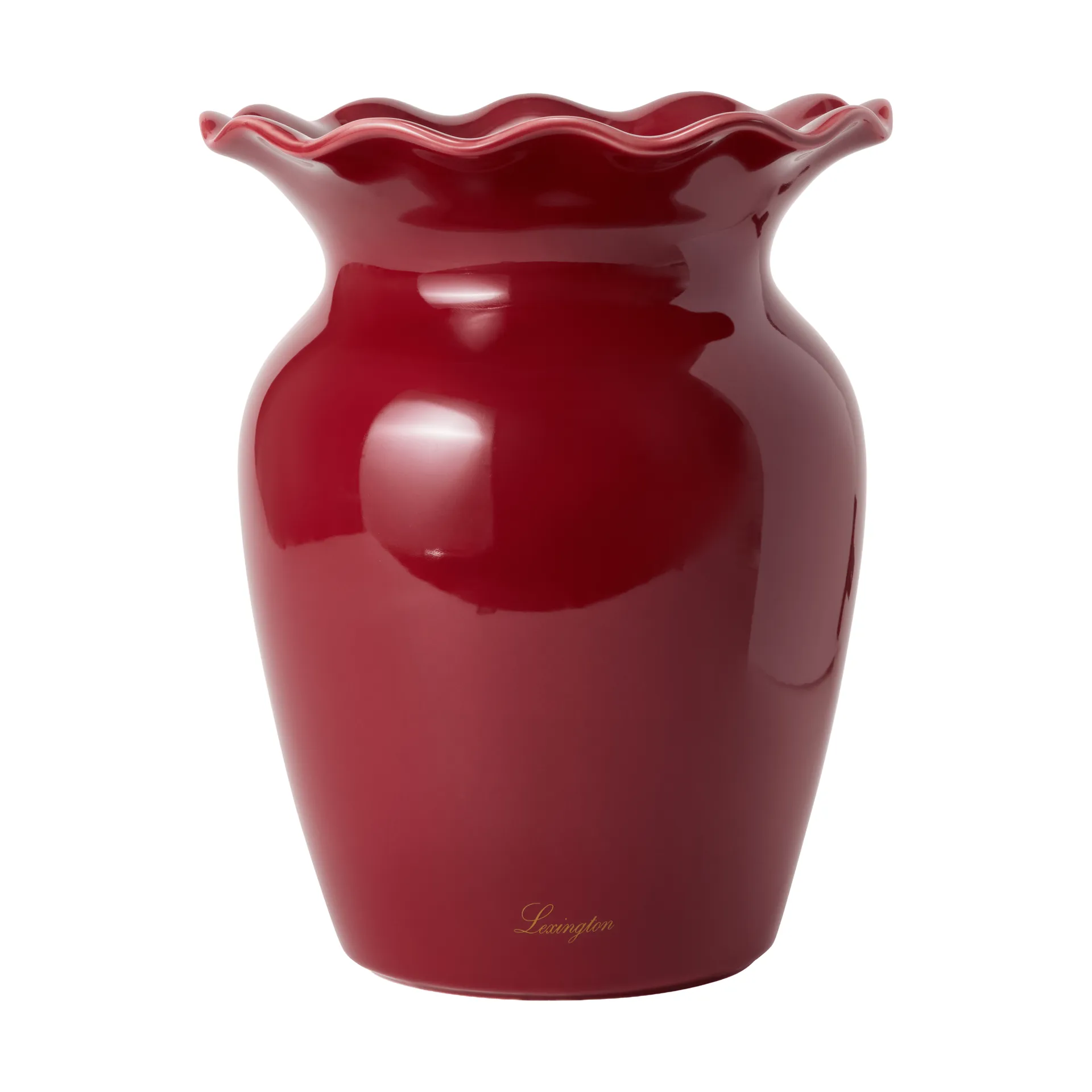 Wavy maljakko, Red, 25 cm Lexington