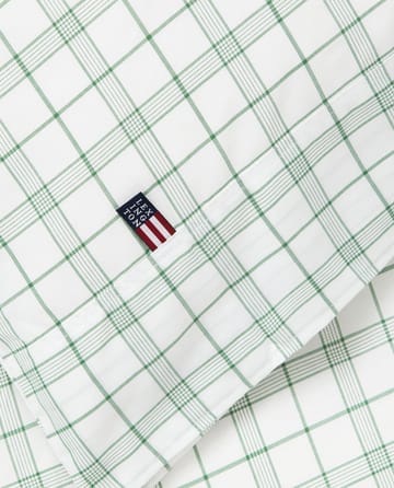 White/Green Checked Lyocell/Cotton vuodevaatesetti - 50x60 cm, 220x220 cm - Lexington