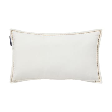 Winter House eko. samettipuuvillatyyny 30x50 cm - White-Light beige - Lexington