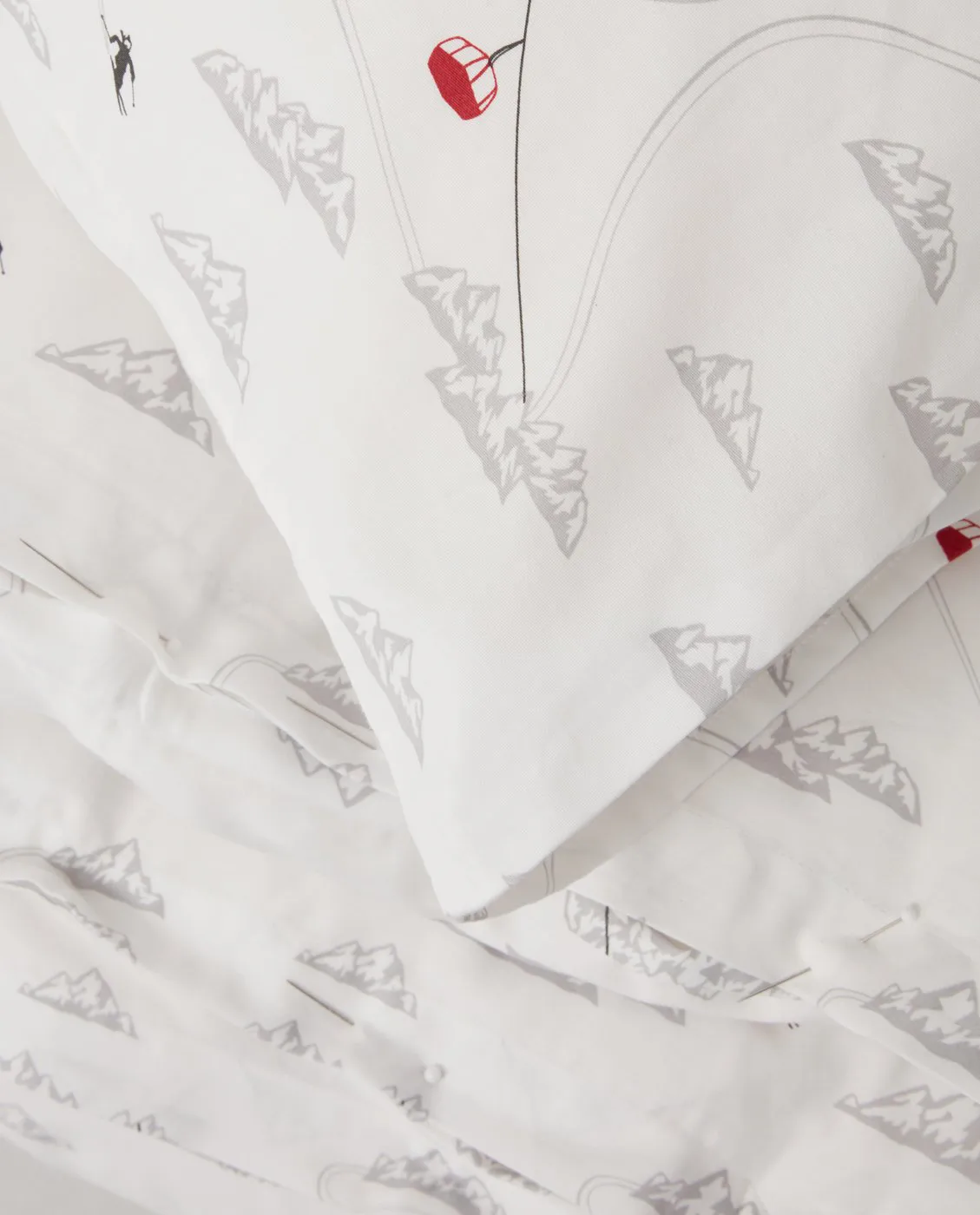 Winter Printed Cotton Sateen -pussilakanasetti, 50 x 60 cm, 150 x 210 cm Lexington