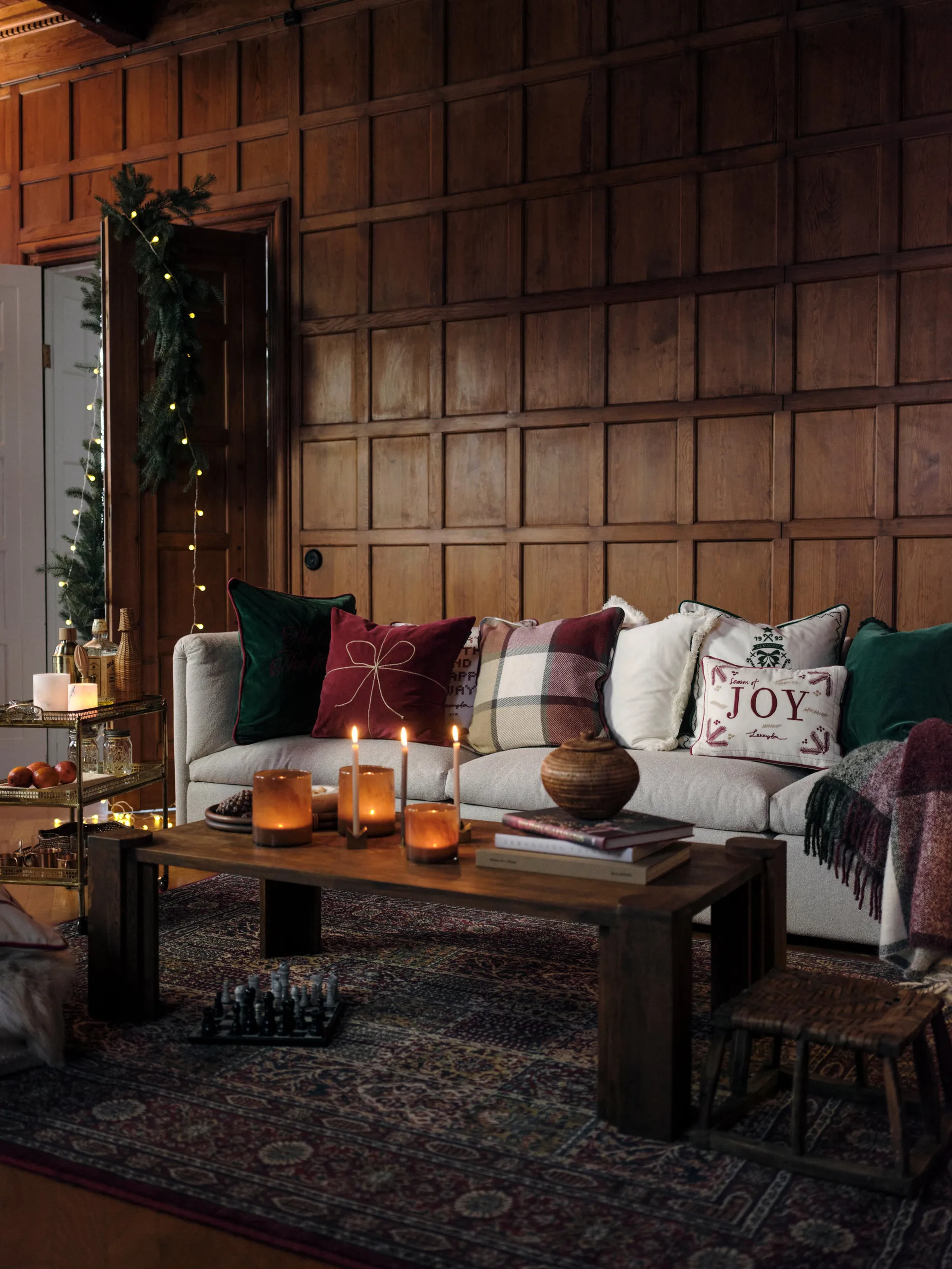 Wrapped velvet tyynynpäällinen 50x50 cm, Punainen Lexington