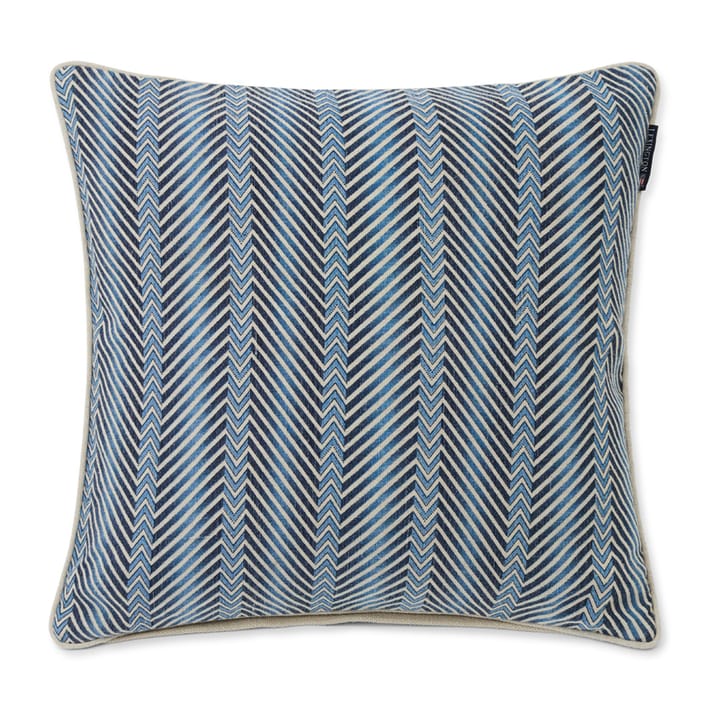 Zig Zag Printed -tyynynpäällinen 50x50 cm, Blue-beige Lexington