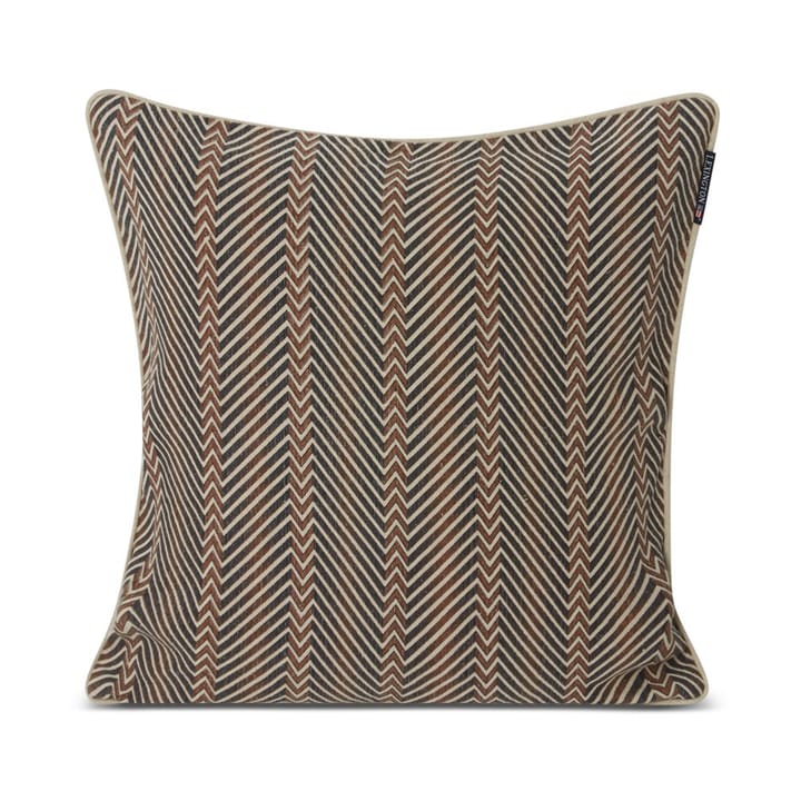 Zig Zag Printed -tyynynpäällinen 50x50 cm - Brown-beige - Lexington