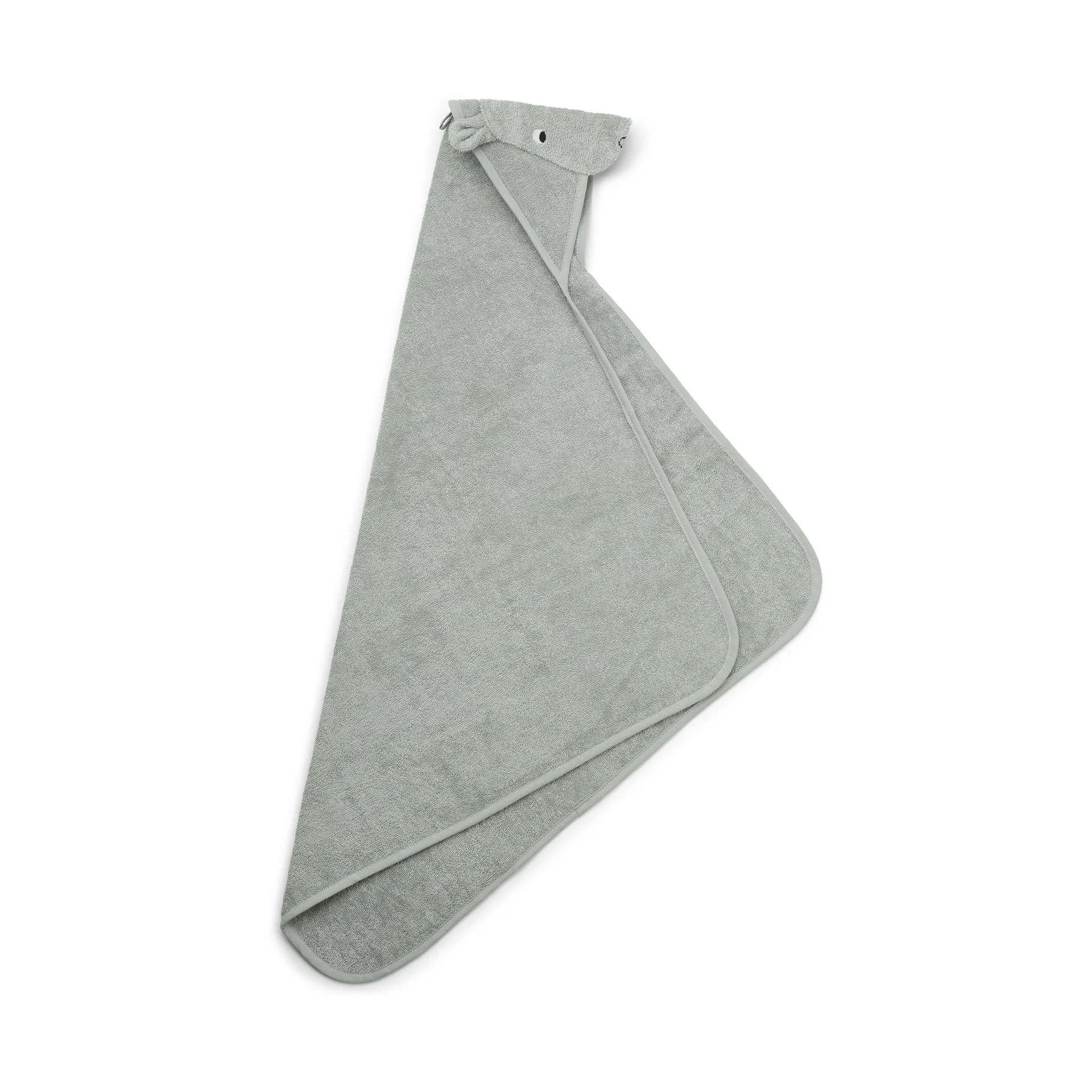 Albert kylpypyyhe hupulla 70x70 cm, Hippo dove blue Liewood