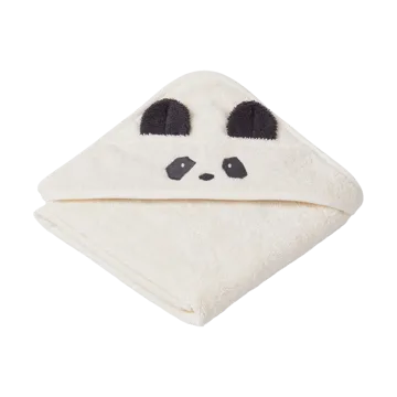Albert kylpypyyhe hupulla 70x70 cm - Panda creme de la creme - Liewood