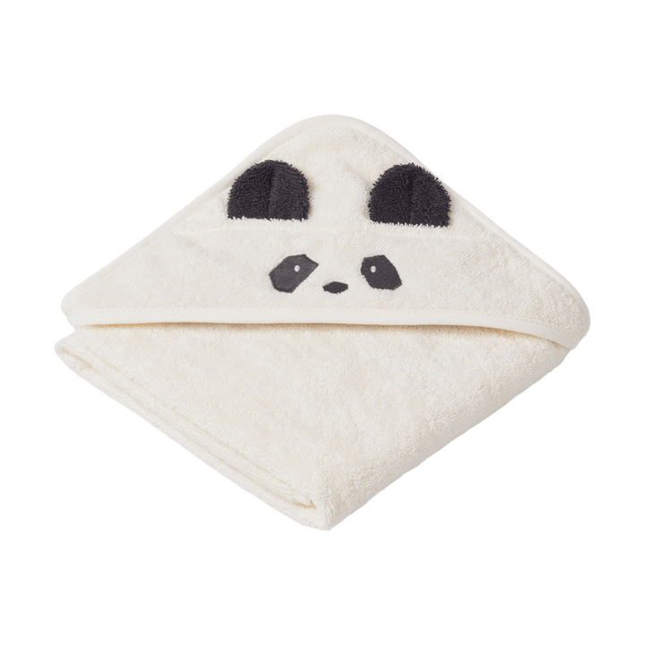 Albert kylpypyyhe hupulla 70x70 cm - Panda creme de la creme - Liewood