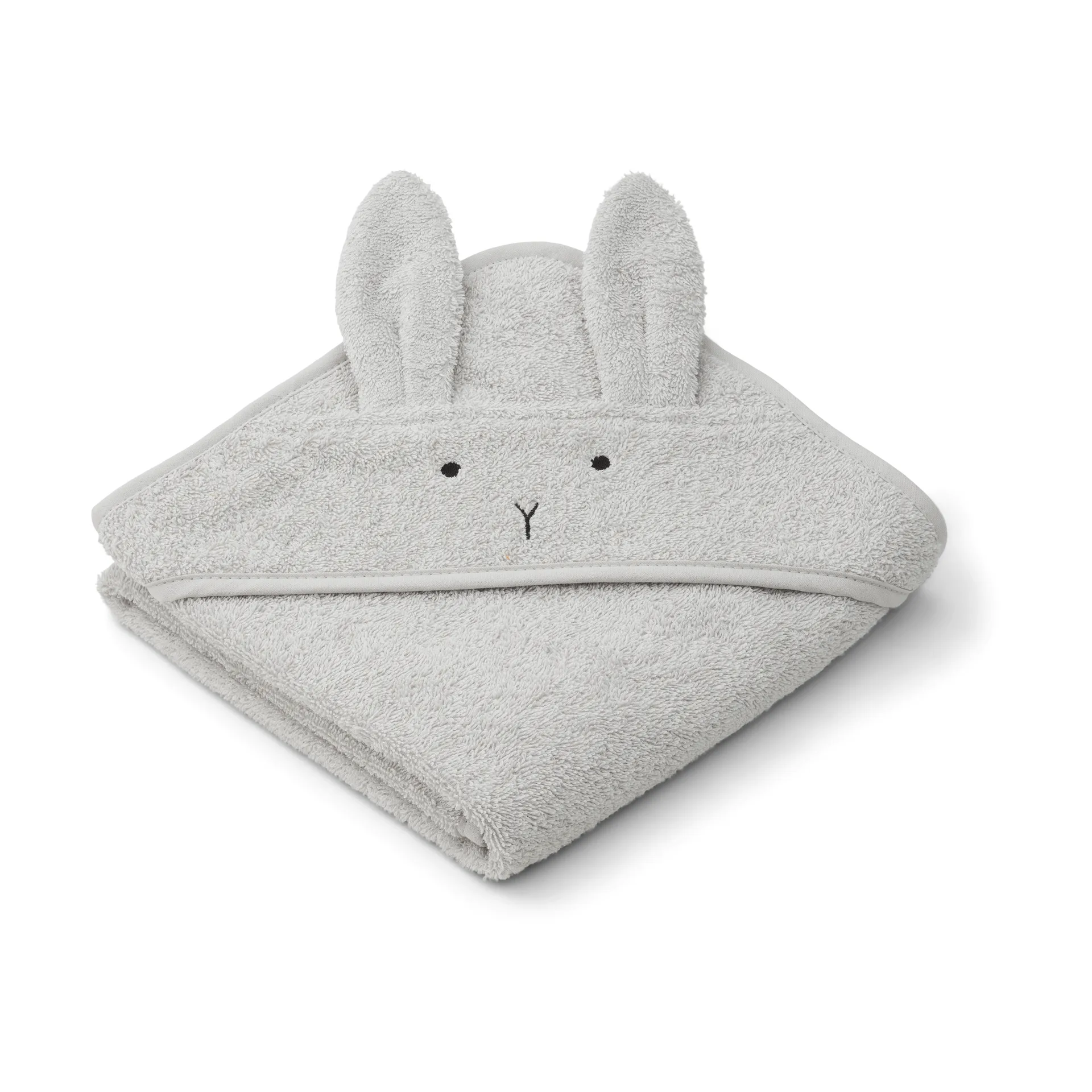 Albert kylpypyyhe hupulla 70x70 cm, Rabbit dumbo grey Liewood