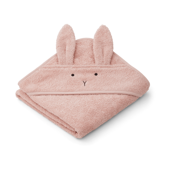 Albert kylpypyyhe hupulla 70x70 cm - Rabbit rose. - Liewood