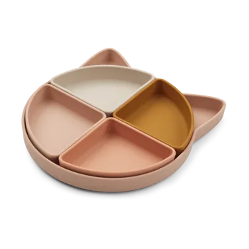 Arne lastenlautanen + 4 kulhoa - Cat rose multi mix - Liewood