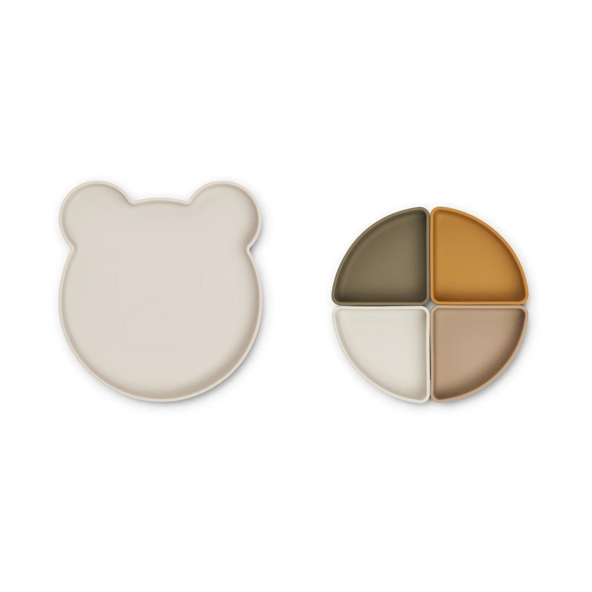 Arne lastenlautanen + 4 kulhoa, Mr bear sandy multi mix Liewood