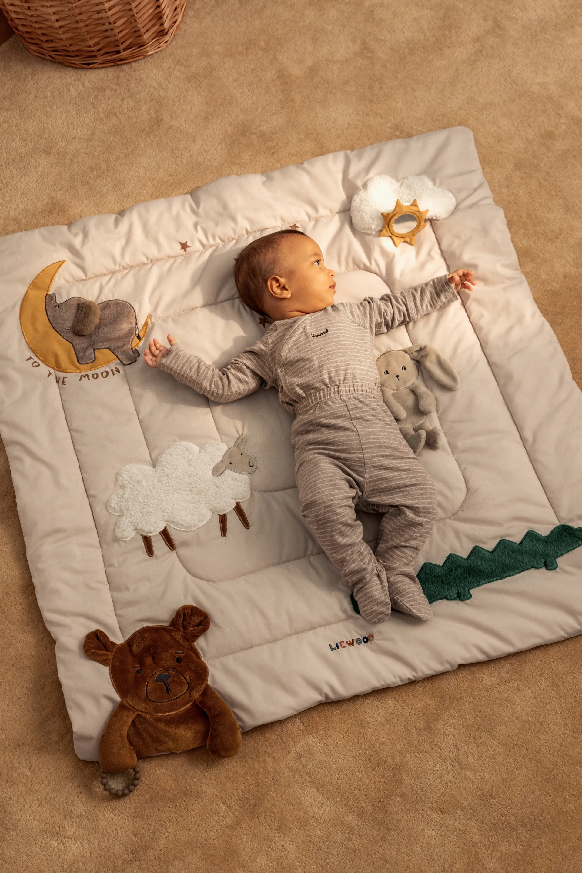 Bernet aktiviteettihuopa 95x95 cm, Sandy multi mix Liewood