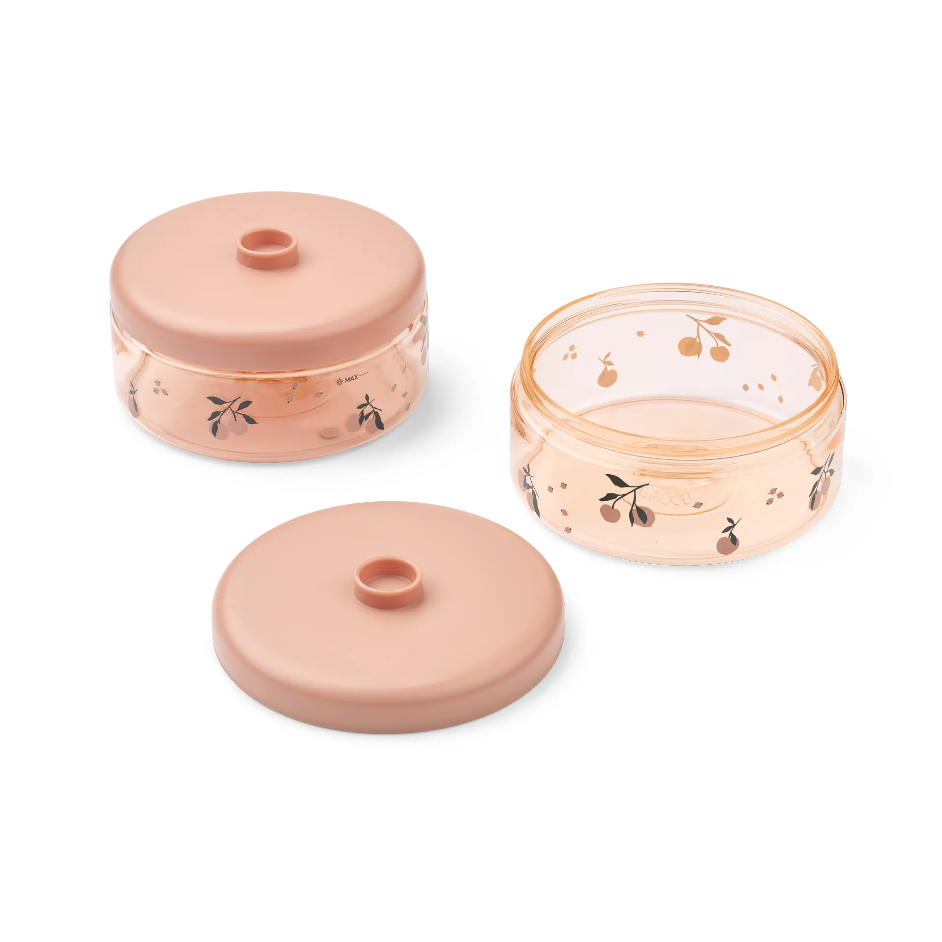 Dominique lastenruokapurkit 500 ml 2-pack, Peach-sea shell Liewood