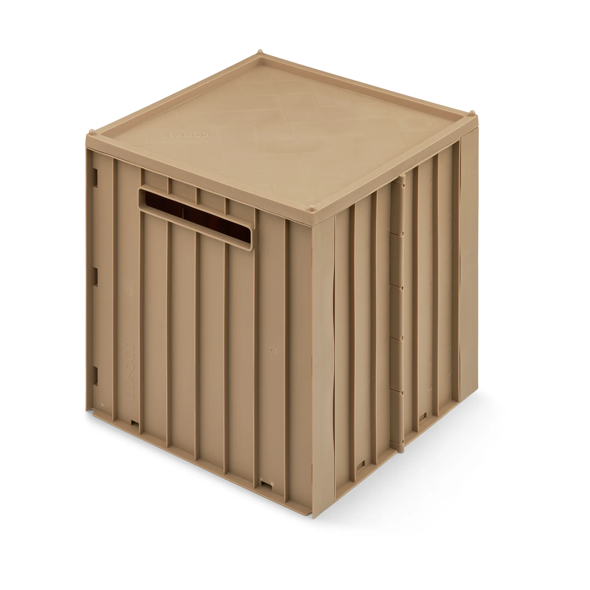 Elijah säilytyslaatikko kannella 31x31 cm, Kaura Liewood