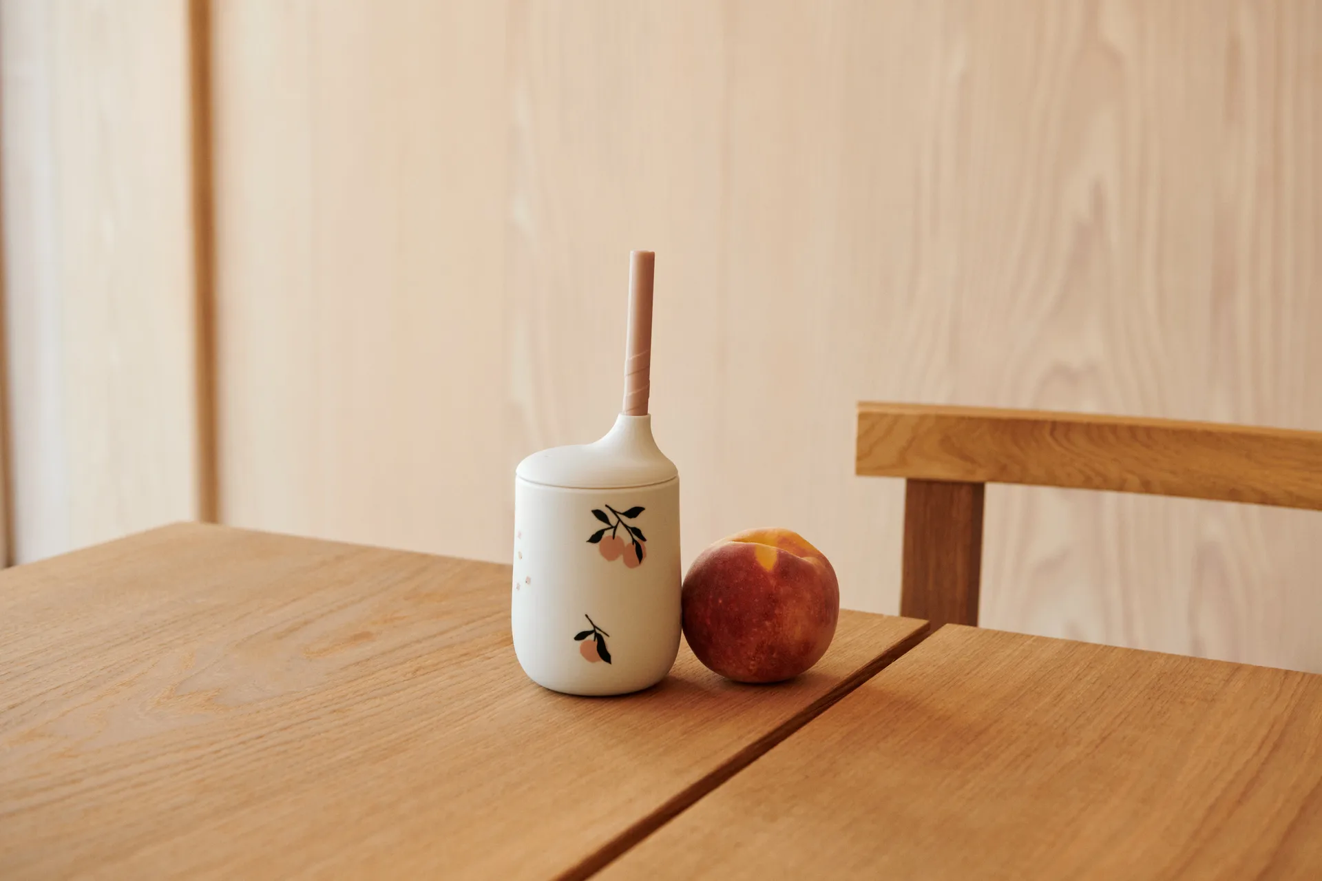 Ellis printed nokkamuki pillillä 23 cl., Peach-Sea shell mix Liewood