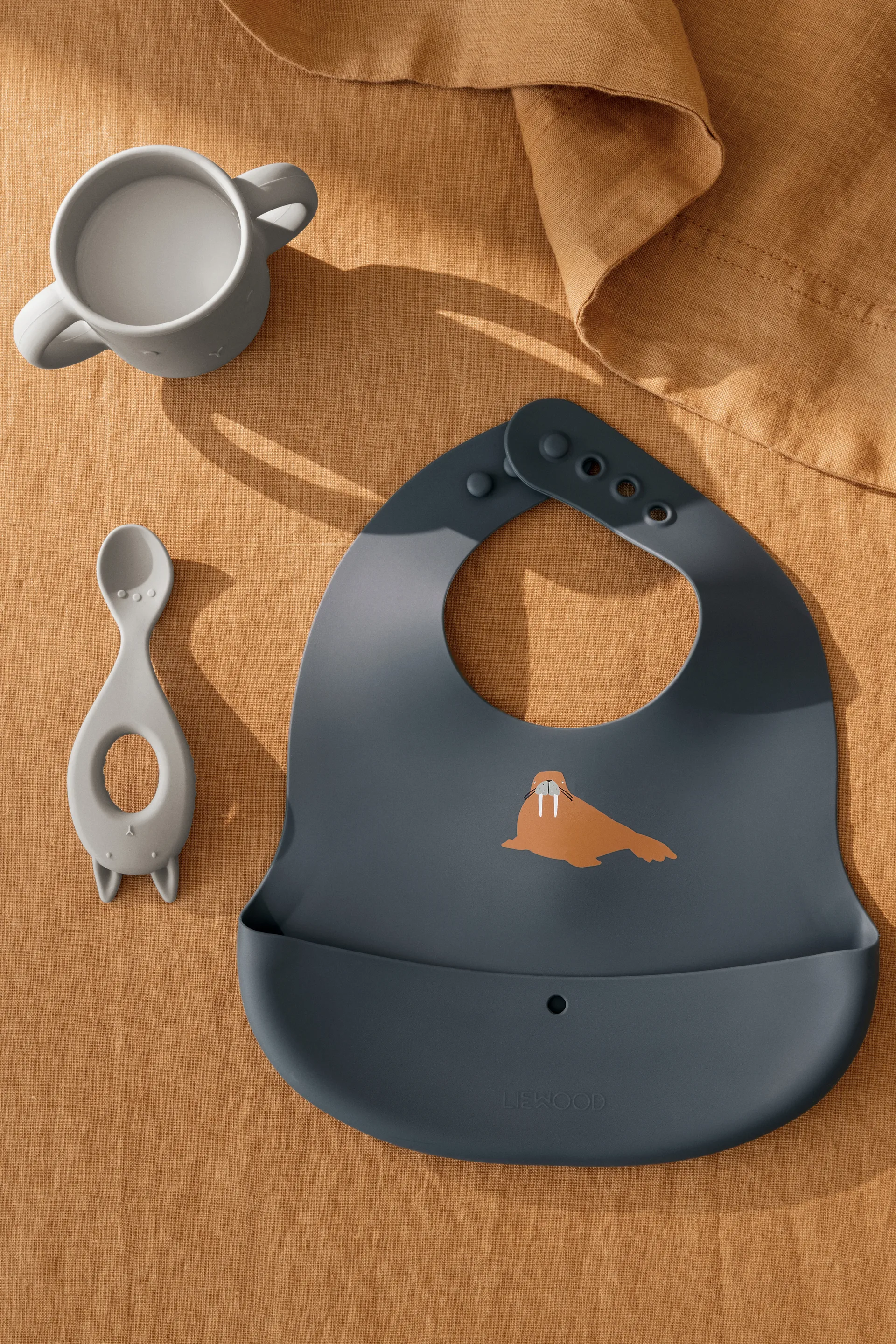 Ember painettu ruokalappu 2 osaa, Arctic Sea-Ocean view Liewood