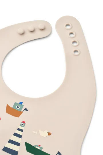 Ember painettu ruokalappu 2 osaa - Sailing sandy - Liewood