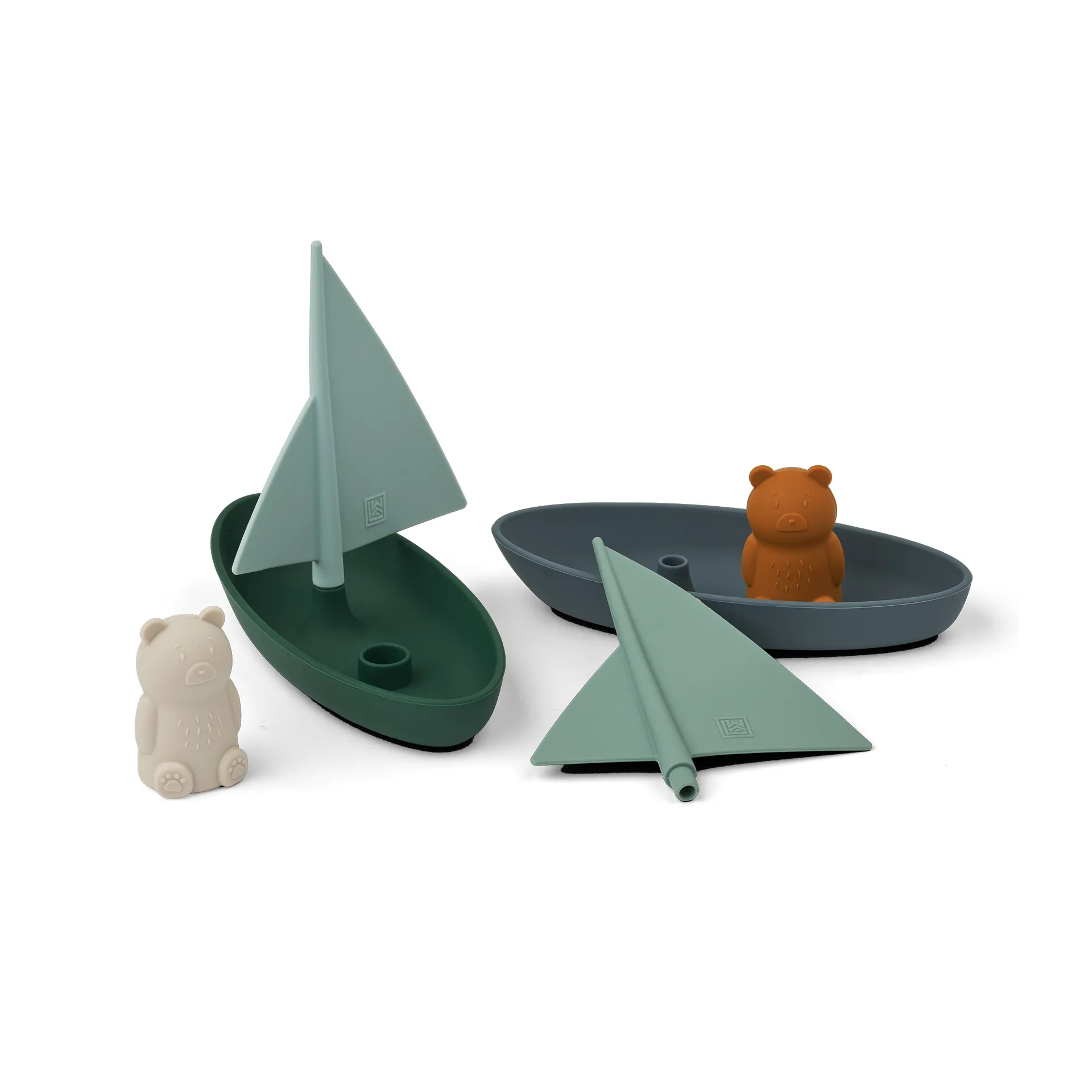 Ensley kylpylelu veneet 2 osaa, Whale blue multi mix Liewood