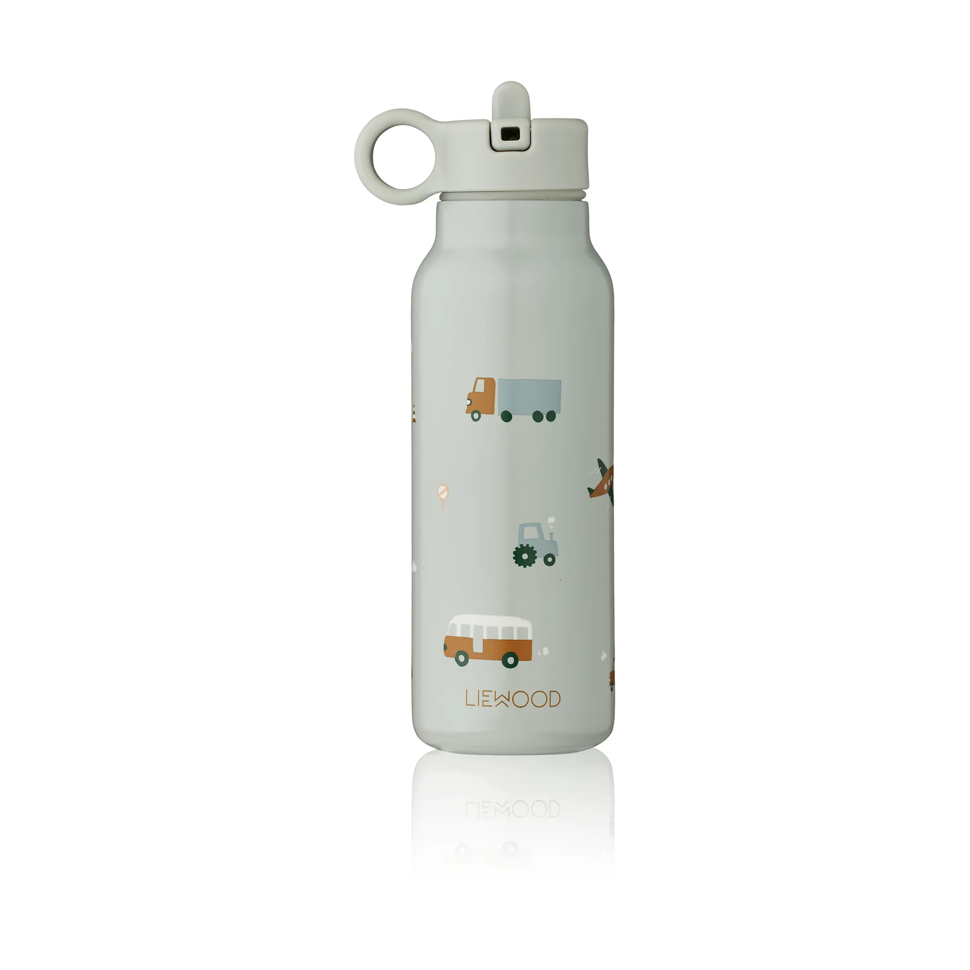 Falk vesipullo 35 cl, Vehicles-dove blue mix Liewood