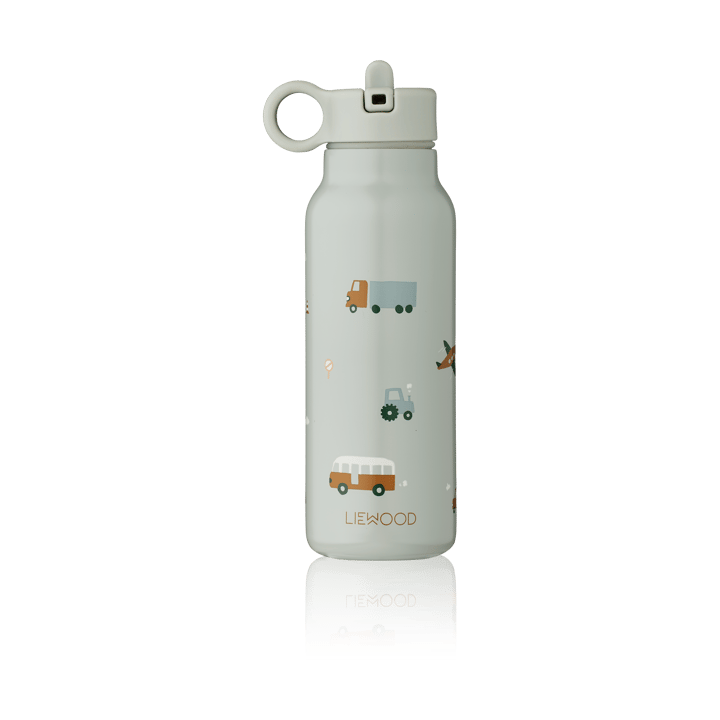 Falk vesipullo 35 cl - Vehicles-dove blue mix - Liewood