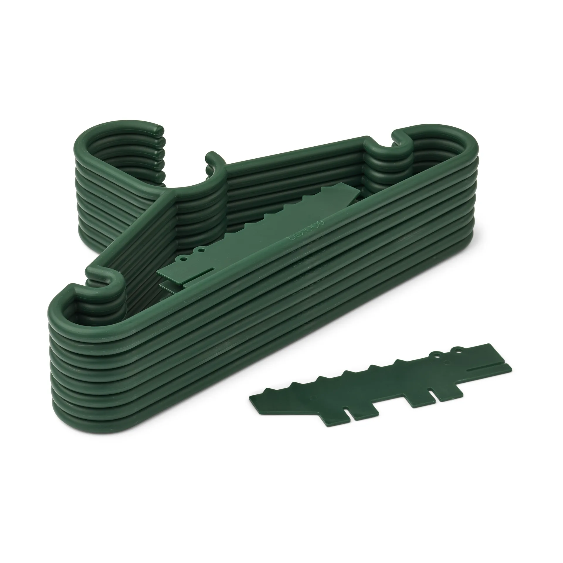 Falton krokotiili vaateripustin 8-pack, Garden green Liewood